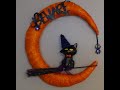 DIY Dollar Tree Halloween Wreath Made From Plastic Table Cover