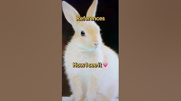 Reference and how I see it 💗