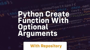 python create function with optional arguments
