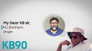 MJ Shriram about K.Balachander | KB90 | Kavithalayaa
