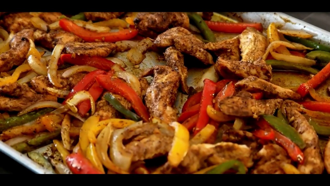Sheet Pan Chicken Fajitas YouTube