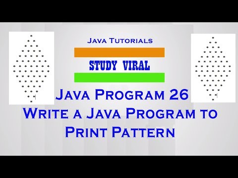 Java Program 26 - Java Program to Print Star Pyramid Patterns 07 - Study Viral