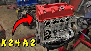 Assembling Project Blueberry's Engine Junkyard K24a2 | ASMR