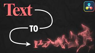 Turn Your Text Into Particles in DaVinci Resolve Tutorial