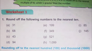 Dav Class 5 Math Unit 9 Worksheet 1 || Rounding Off Numbers || (Nearest Ten ) @madhubanclasses