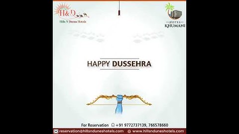 Dussehra Greeting Video | Hotel Khumani | Aspire Techno Solutions