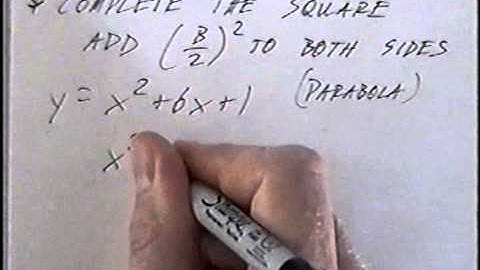 Conics Standard Form Factoring Algebra 2 10.6 part 1