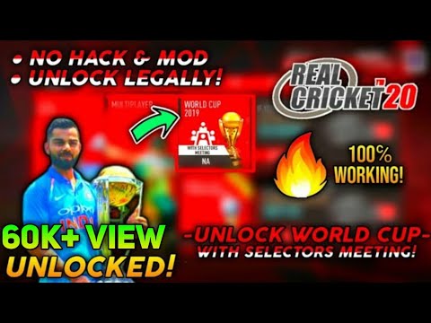 How to unlock all tournament in real cricket 20|| everything unlock ...