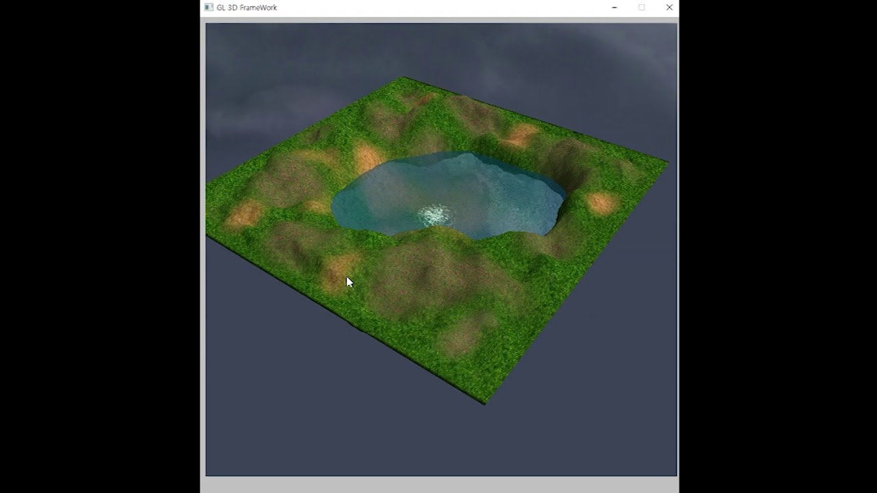 [OpenGL] Water Plane(sulface)-simulation - YouTube