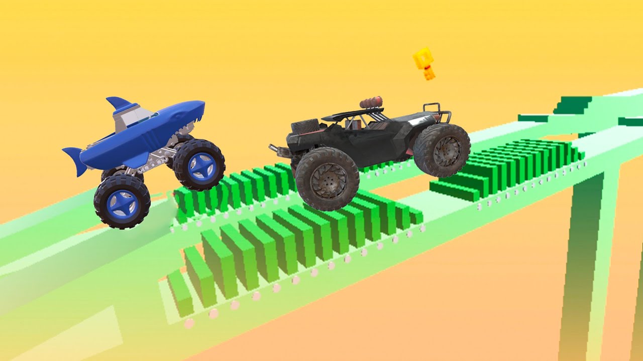 Wheel Scale! New Update Stage All Clear Race 1 -Final Race Gameplay School bus monster & Cartoon Car