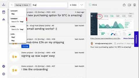 Feedback inbox: overview on all your incoming feedback to triage faster