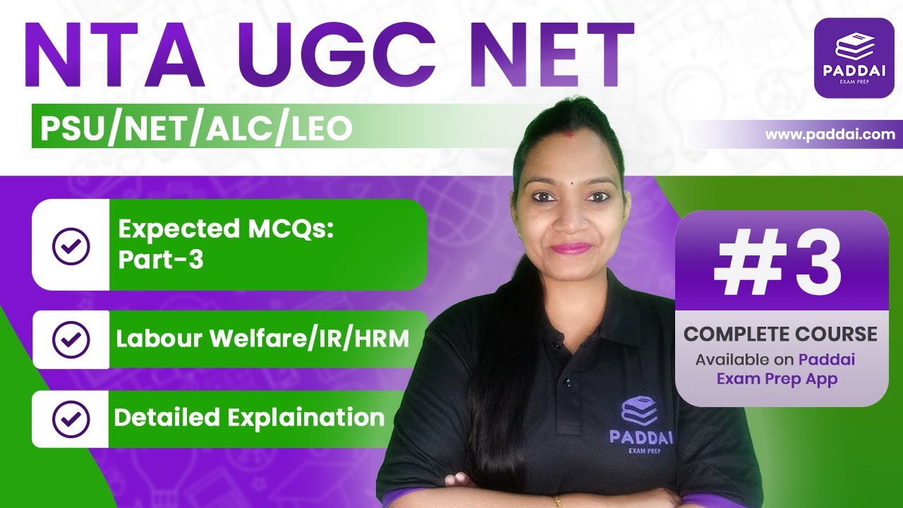 Expected MCQ - Labour welfare/IR/HRM- PSUs/NET/ALC/LEO/APFC - Part 3