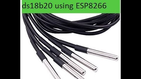 Connecting multiple waterproof ds18b20 using ESP8266 and a relay module.