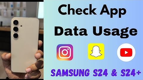How to Check Mobile Data Usage by Apps in Samsung Galaxy S24 and S24 Plus | Check WiFi Data Usage