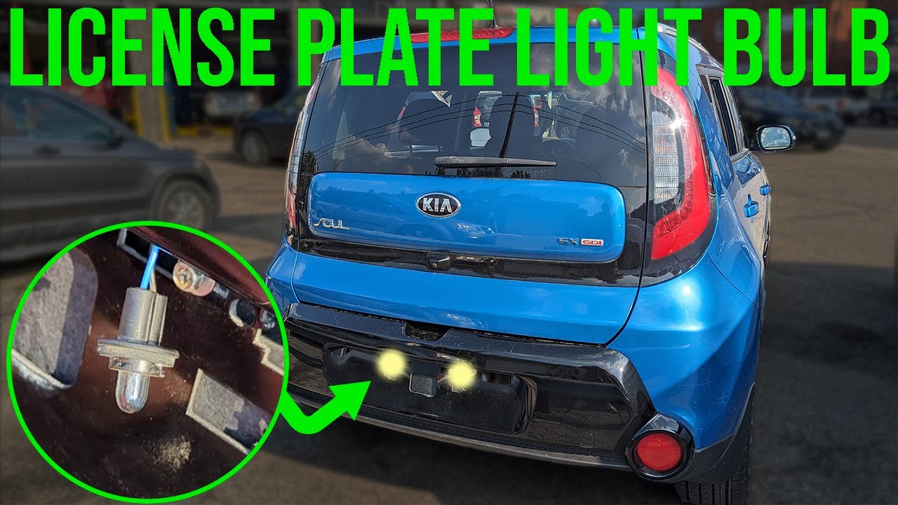 How to Replace License Plate Light Bulb - Kia Soul (2014-2019) - YouTube