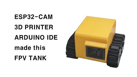 ESP32-CAM+3D프린터+아두이노IDE 로 제작한 FPV 탱크 로봇 - FPV TANK ROBOT made with ESP32-CAM+3D PRINTER+ARDUINO IDE