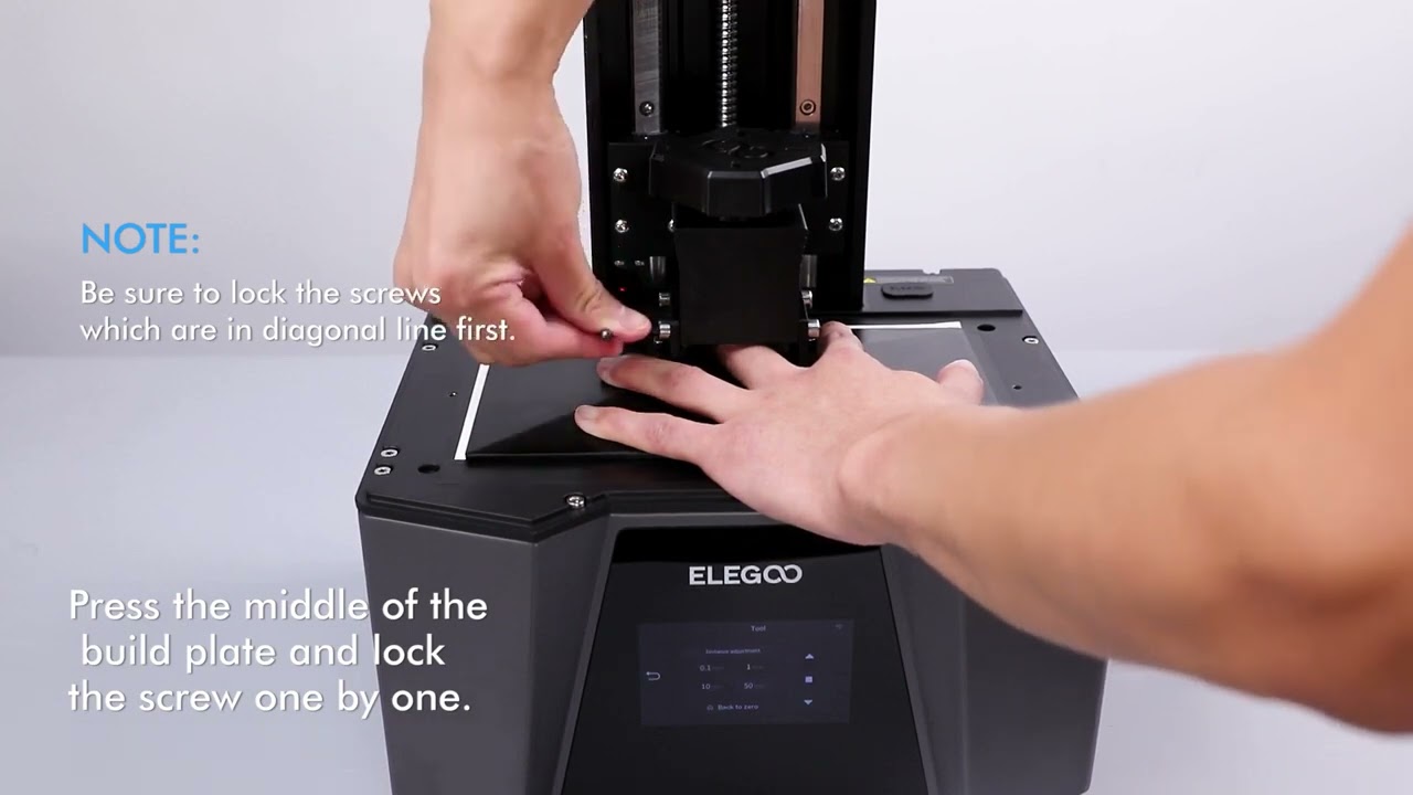 ELEGOO SATURN 3 ULTRA | How to level the bed | 3D Printer - YouTube