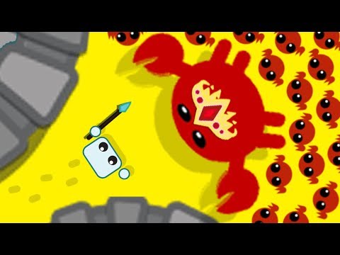 Видео: Нашел Короля Крабов в Starve.io