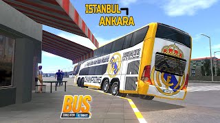 Bus Simulator Ultimate || Marcopolo Paradiso Skin-Real Madrid-From Istanbul to Ankara.