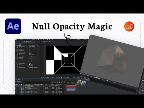 How to control opacity with null objects in After Effects
