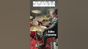 Rhythm of salsa for drumset #drum #drummer #zildjian #drumset #drumming #salsa