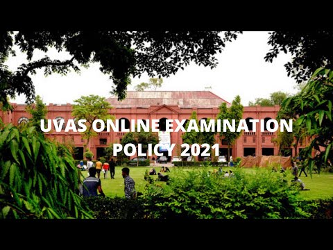 Real-Time Online Examination Policy of UVAS for SEMESTER-1 (2020-2021)