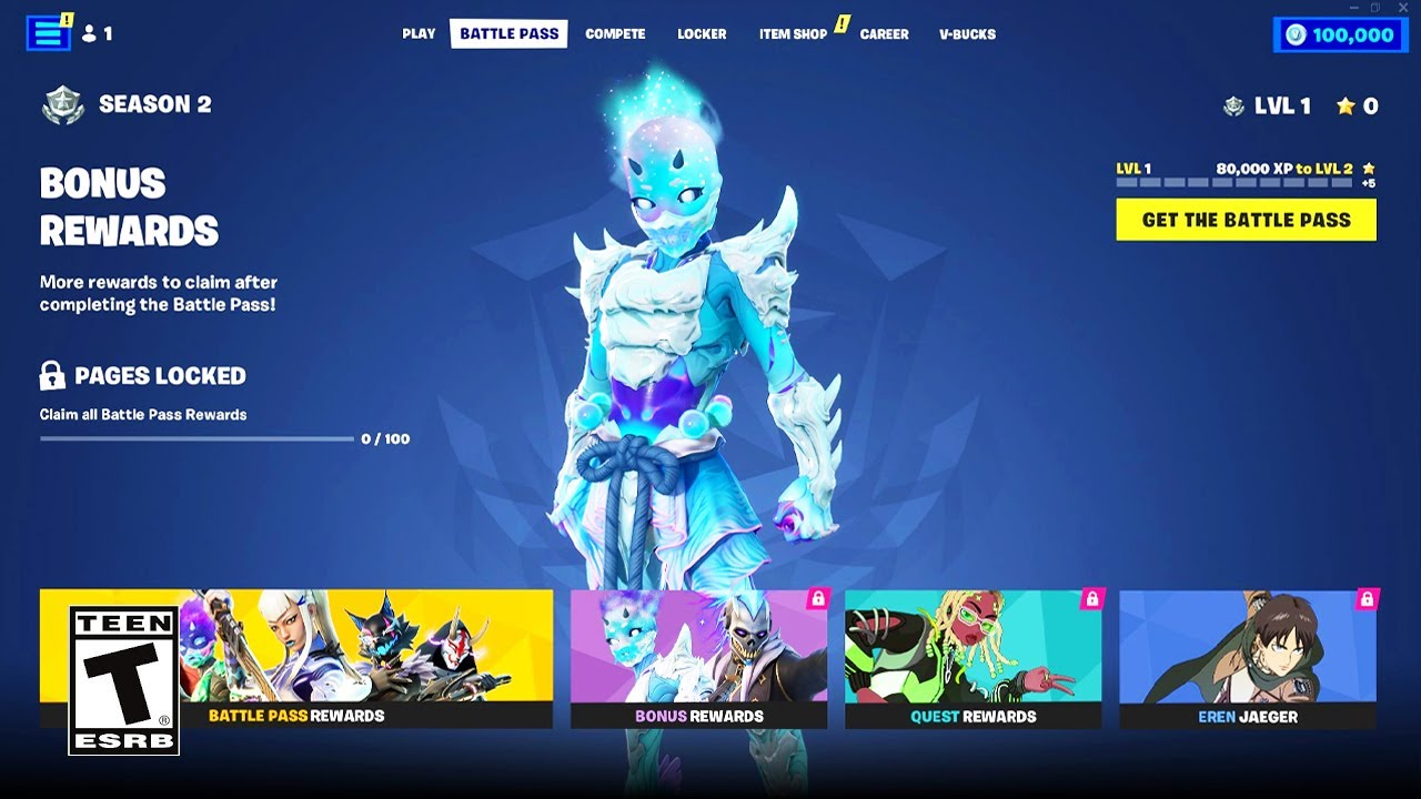 Chapter 4 - Season 2 Battle Pass (Full Showcase)