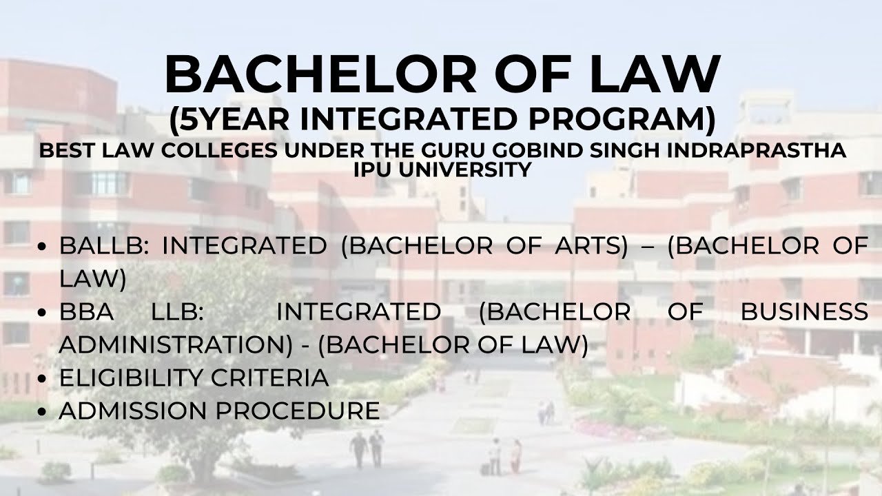 Ipu Law Admission 21 Eligibility Admission Criteria Counselling Process Registration Process Youtube