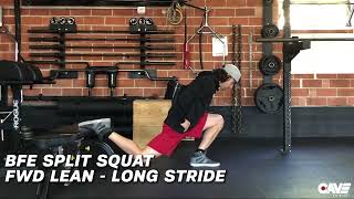 Bulgarian Split Squat - w/ Forward Lean