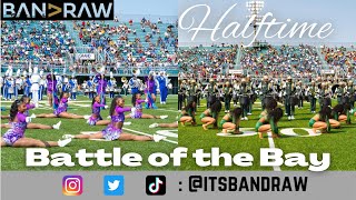 Band Raw || BOTH HALFTIME SHOWS Norfolk State vs Hampton || Battle of the Bay 2022