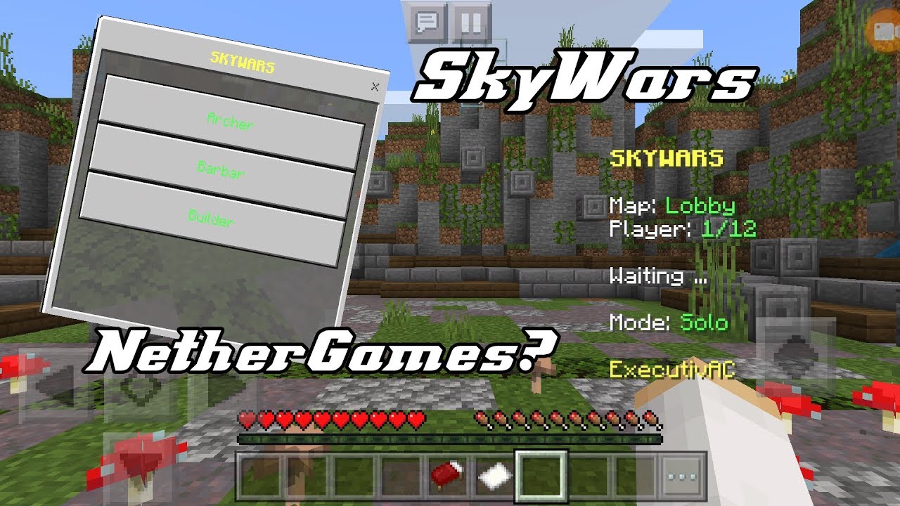 Pocketmine Plugin Skywars V1 Minecraft Pe Be 1 10 X Review Youtube
