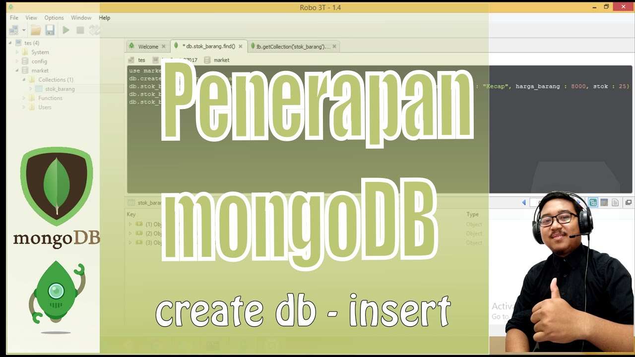 MongoDB - Membuat Database dan Collection di MongoDB - YouTube