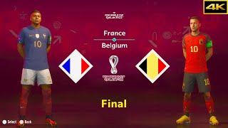 FIFA 23 | FRANCE vs. BELGIUM | MBAPPE vs. HAZARD | FIFA WORLD CUP FINAL | [4K]