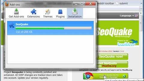 SEOQuake Install