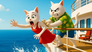 😾😱Il tradimento del padre gatto e il piano di vendetta del gattino 💪🔥 #ai #story #catshorts #aicat screenshot 3