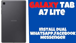 Samsung Add Clone apps | Install dual WhatsApp,Facebook Messenger in  Galaxy Tab A7 lite screenshot 4