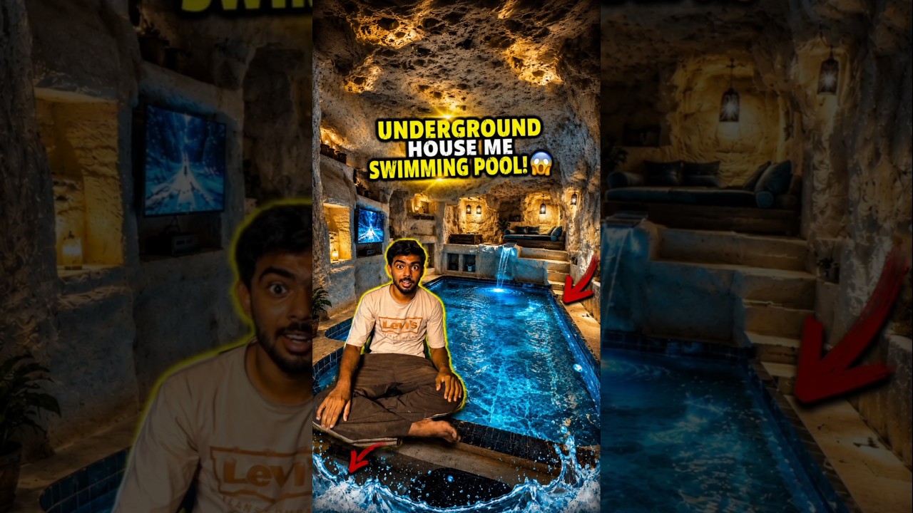 Underground House me Swimming bna diya #dailyminivlog #minivlogseries #familyvlog #familyfun