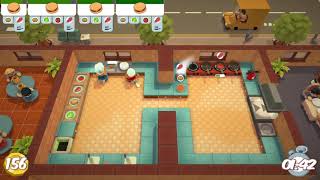 Overcooked Level 1-4, 2-Player Co-op 3 Stars