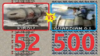 Kirov vs GGi - Same Cost - Red Alert 2 MO