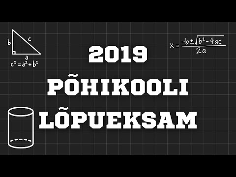Matemaatika Põhikooli Lõpueksam 2019