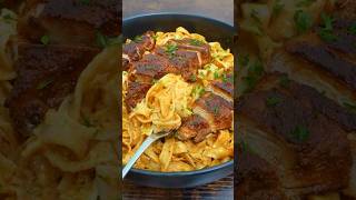 Creamy Garlic Chicken Pasta #cooking #recipe #food