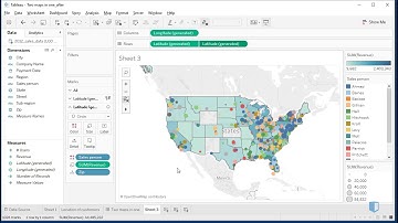 Combining Two Maps into One in Tableau