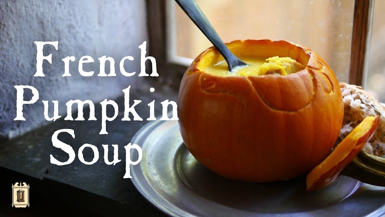 Historic Harvest Soup with Pumpkin Bowl 18th Century Cooking YouTube