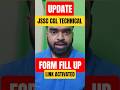 JSSC CGL TECHNICAL Form Fillup Link Actived #jssccgltechnical #jsscupdate #jssccgl