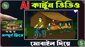AI দিয়ে মাত্র ৫ মিনিটে কার্টুন ভিডিও বানানো শিখুন। মোবাইল দিয়ে Cartoon Animation Video বানান