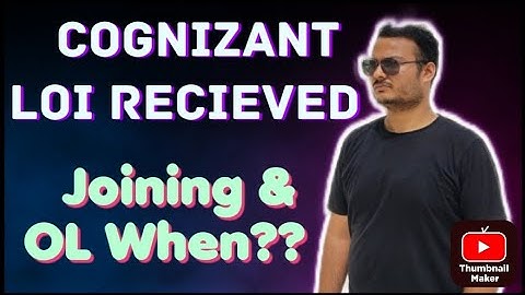 COGNIZANT LOI Recieved... || onboarding When to Expect?