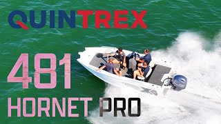 Quintrex 481 Hornet PRO + Yamaha F90hp 4-Stroke on water test