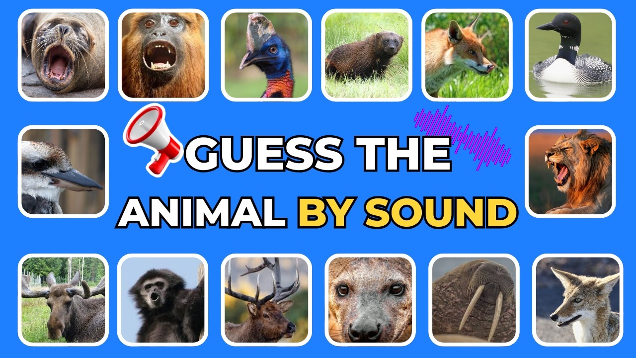 Guess The Animals by Their Sounds 🔊🦄🐽 | Animals Sounds Quiz