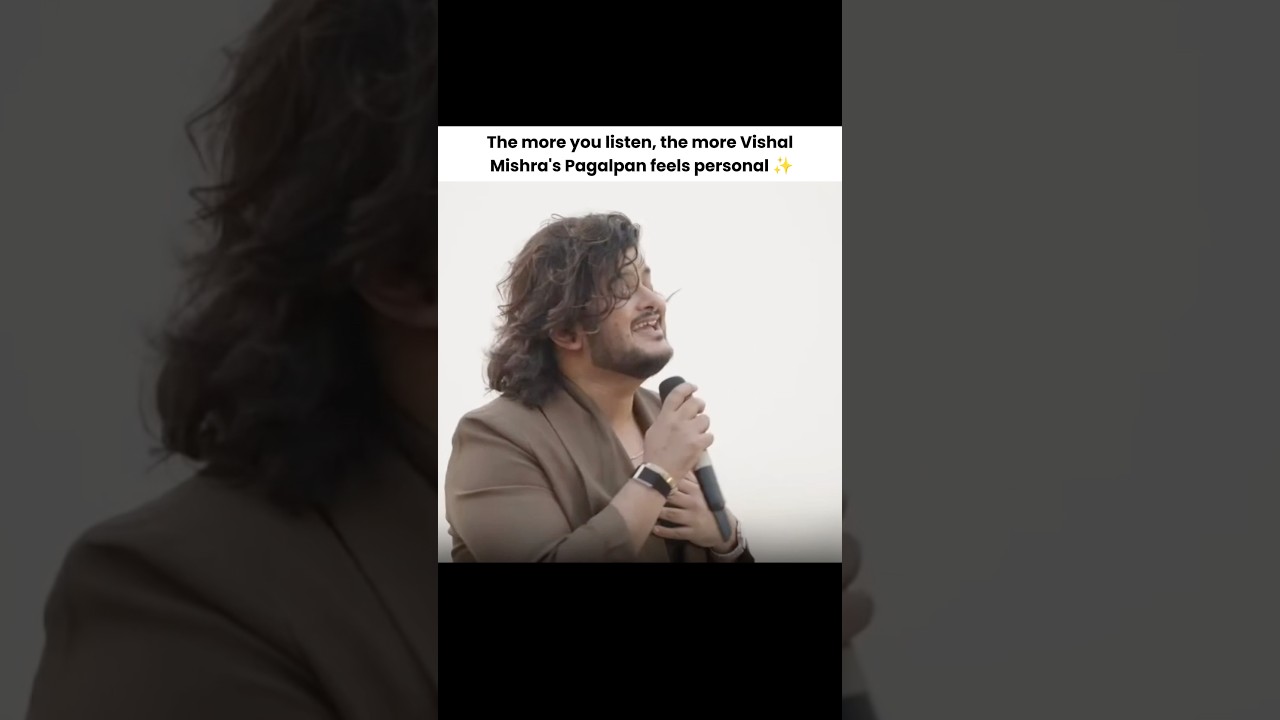 Vishal Mishra’s Voice Is So Rela￼xing 😌🤍 #pagalpan #vishalmishra #music #shorts