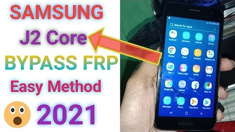 Samsung J2 Core | Google Lock | BYPASS | SM-J260G | FRP Unlock | 2021 Method By RoSe TeCh
